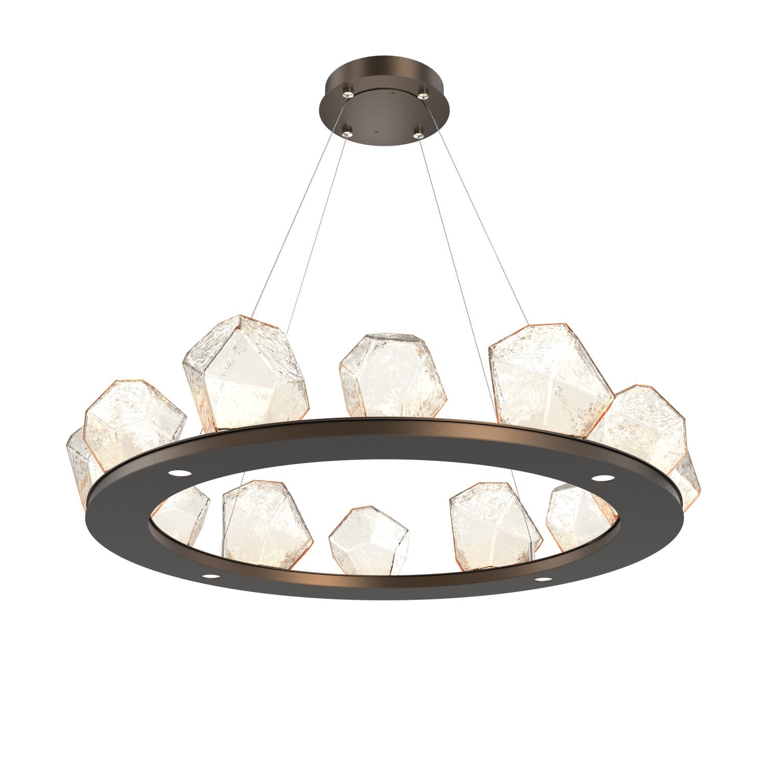 Hammerton Studio - CHB0039-0C-FB-A-CA1-L1 - LED Chandelier - Gem - Flat Bronze