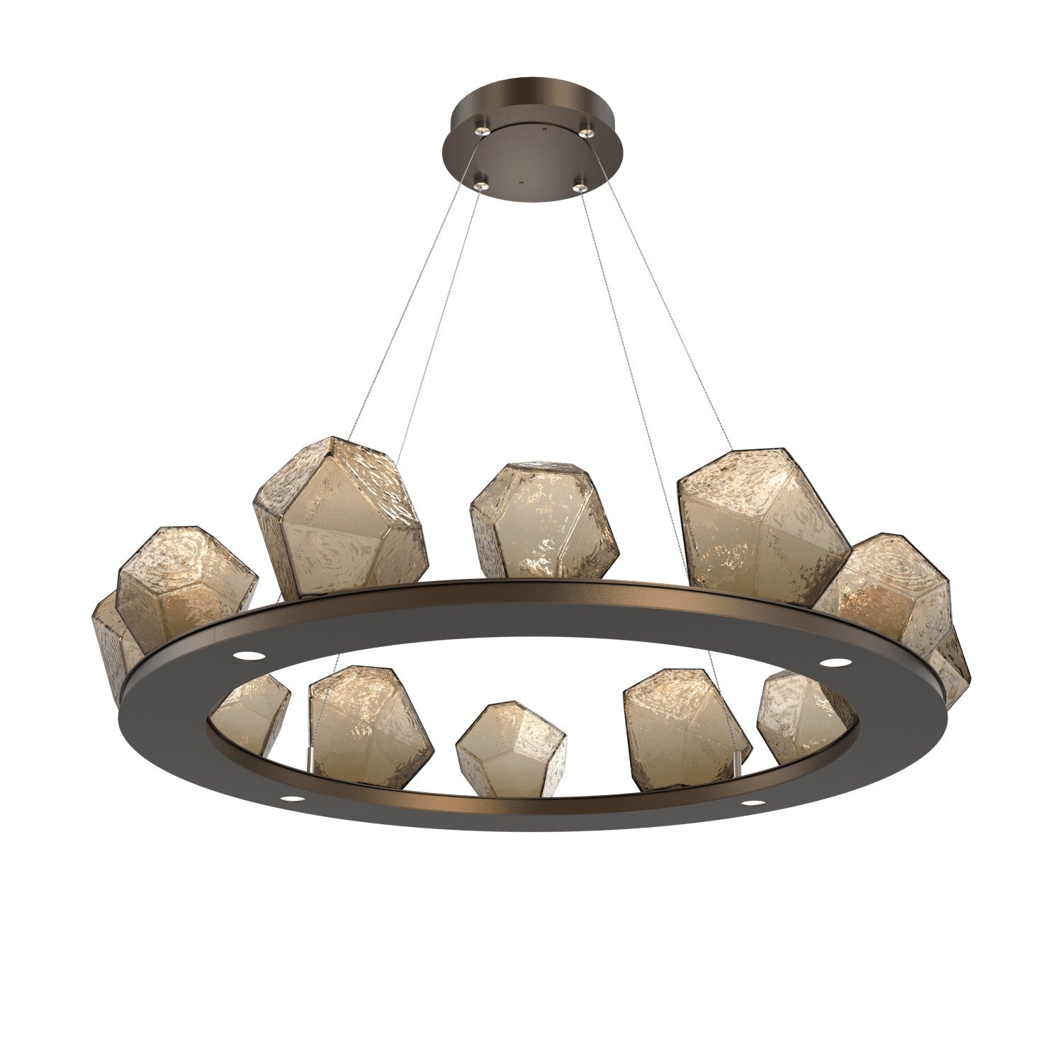 Hammerton Studio - CHB0039-0C-FB-B-CA1-L3 - LED Chandelier - Gem - Flat Bronze