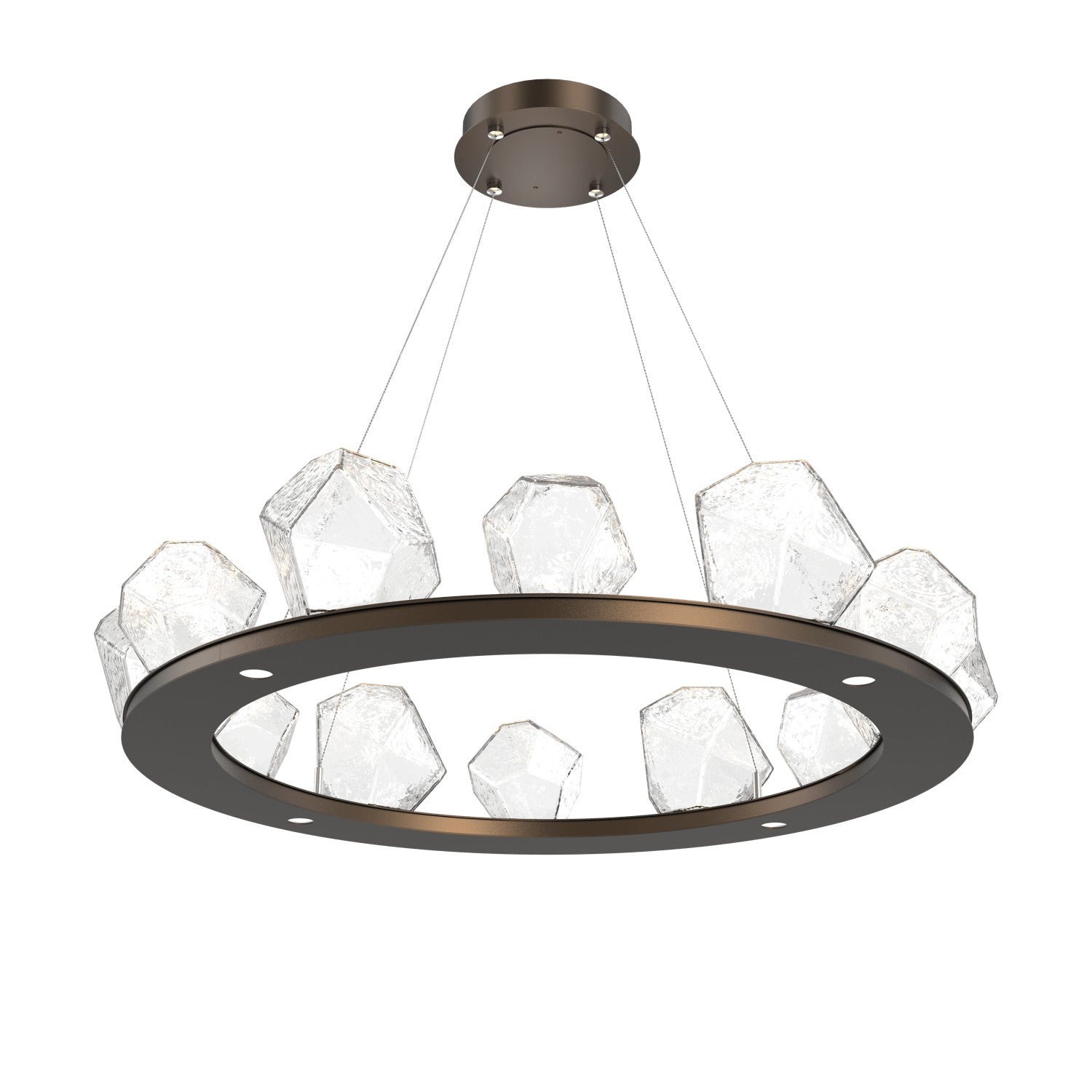 Hammerton Studio - CHB0039-0C-FB-C-CA1-L1 - LED Chandelier - Gem - Flat Bronze