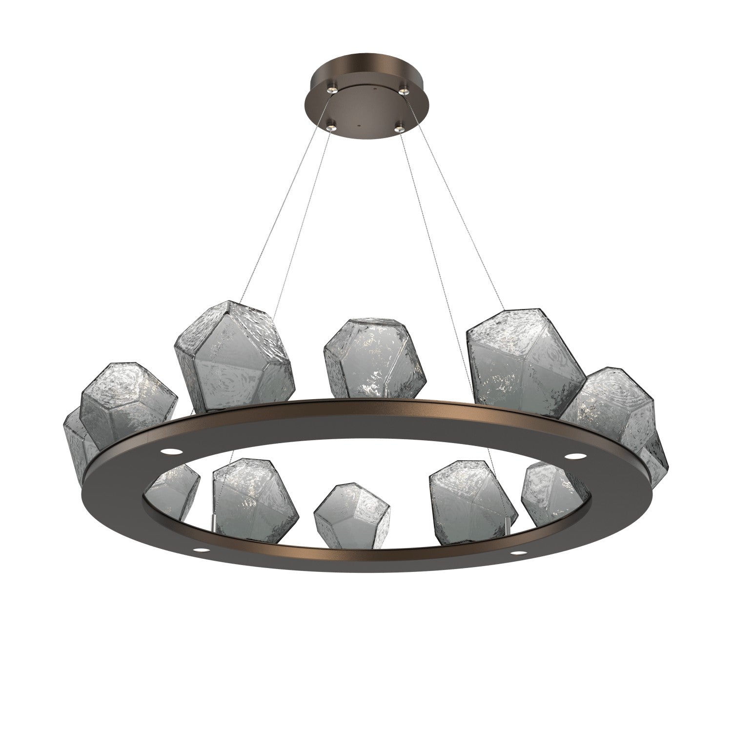 Hammerton Studio - CHB0039-0C-FB-S-CA1-L1 - LED Chandelier - Gem - Flat Bronze