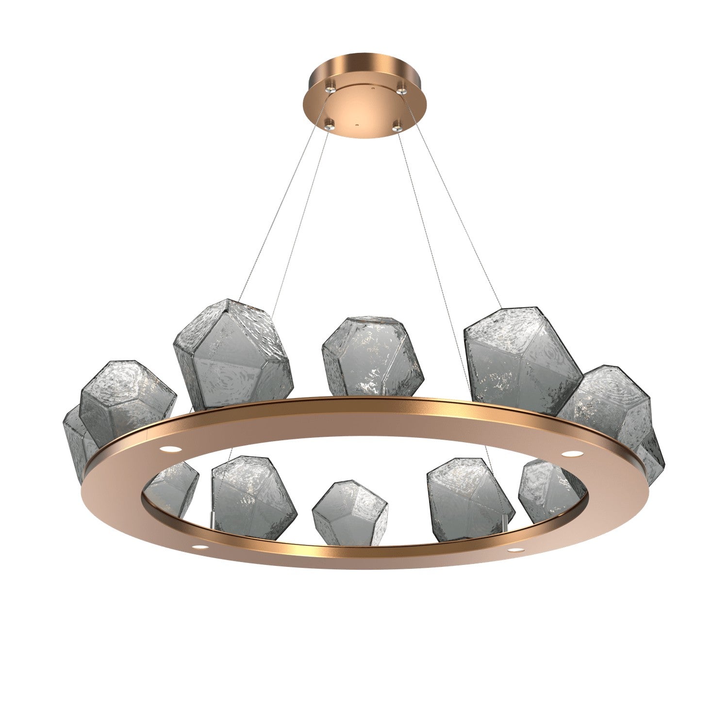 Hammerton Studio - CHB0039-0C-NB-S-CA1-L1 - LED Chandelier - Gem - Novel Brass