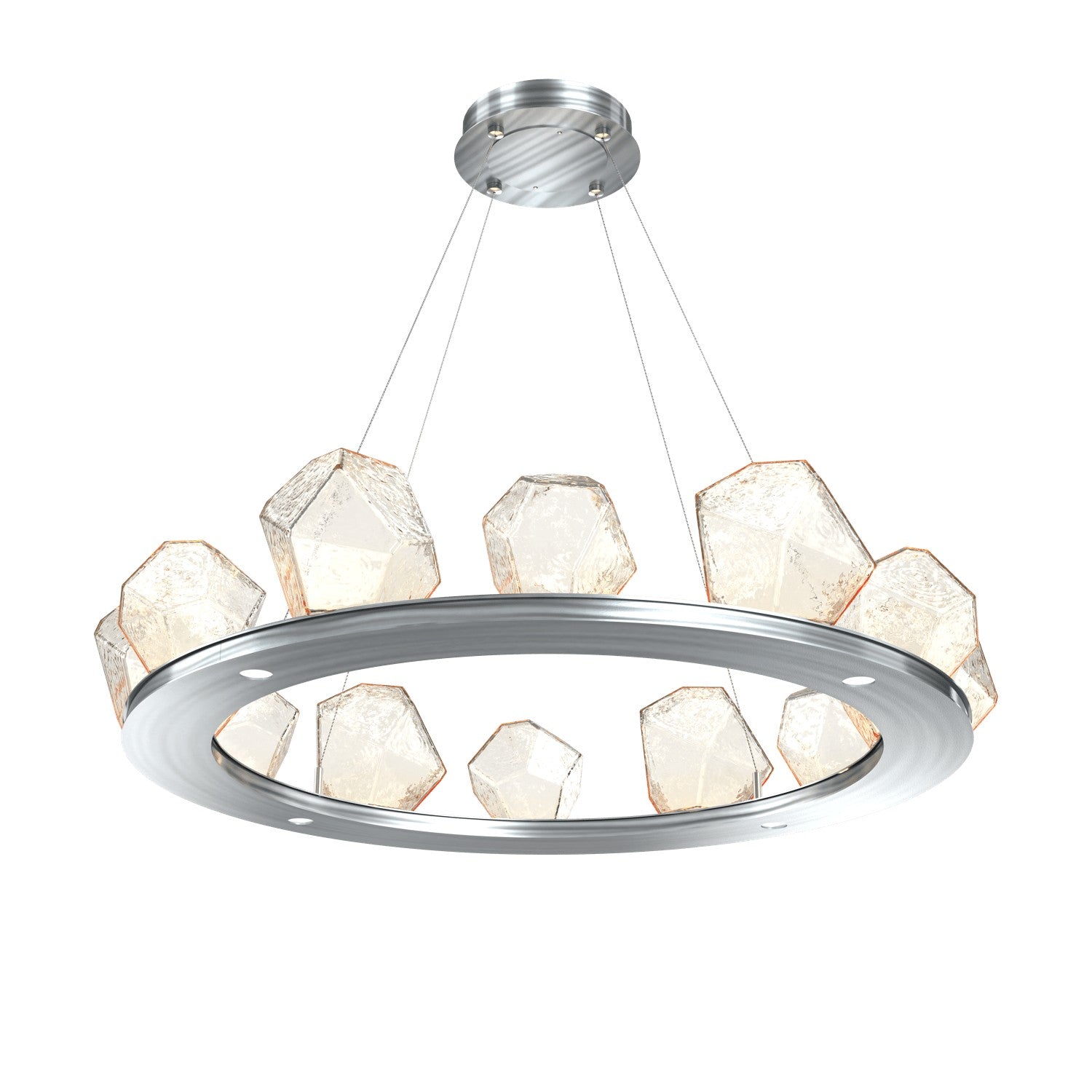 Hammerton Studio - CHB0039-0C-SN-A-CA1-L1 - LED Chandelier - Gem - Satin Nickel