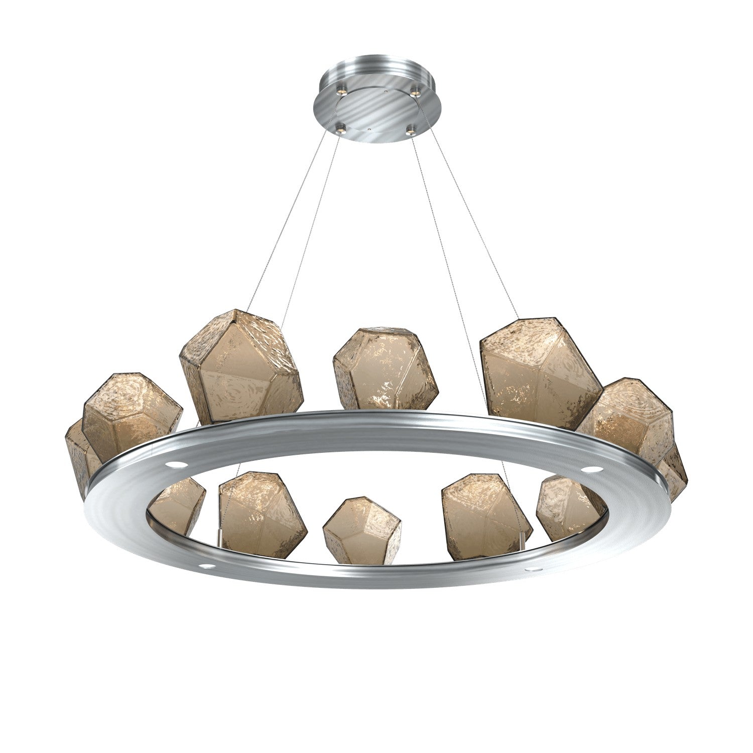 Hammerton Studio - CHB0039-0C-SN-B-CA1-L3 - LED Chandelier - Gem - Satin Nickel