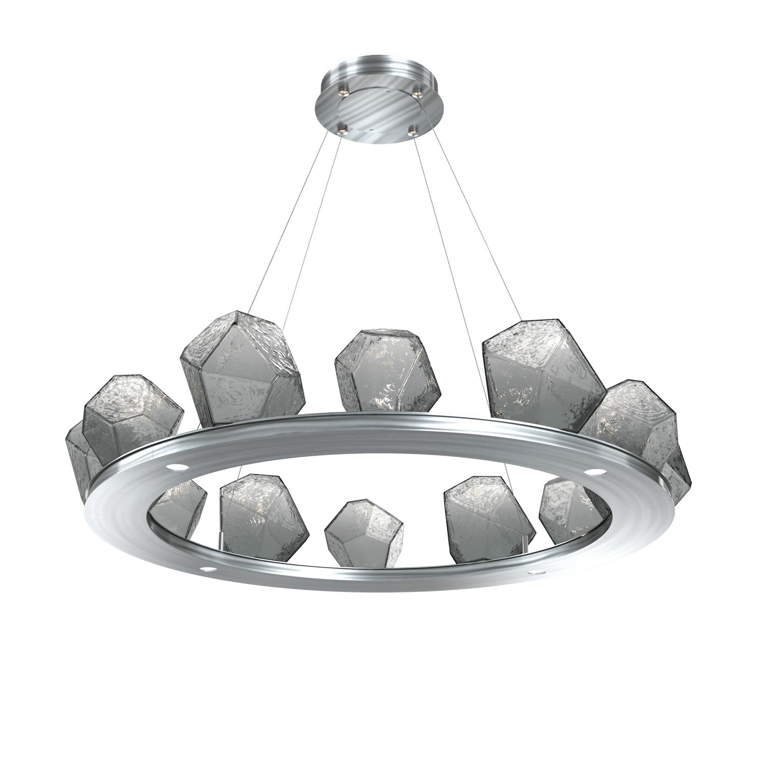 Hammerton Studio - CHB0039-0C-SN-S-CA1-L1 - LED Chandelier - Gem - Satin Nickel