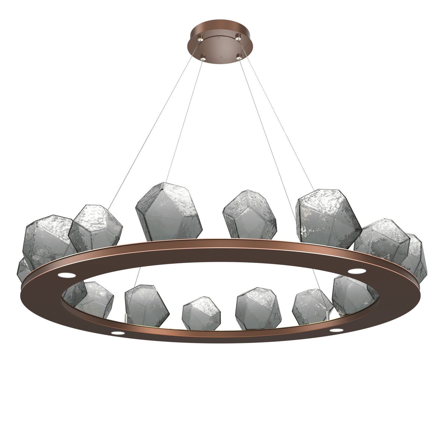 Hammerton Studio - CHB0039-0D-BB-S-CA1-L3 - LED Chandelier - Gem - Burnished Bronze