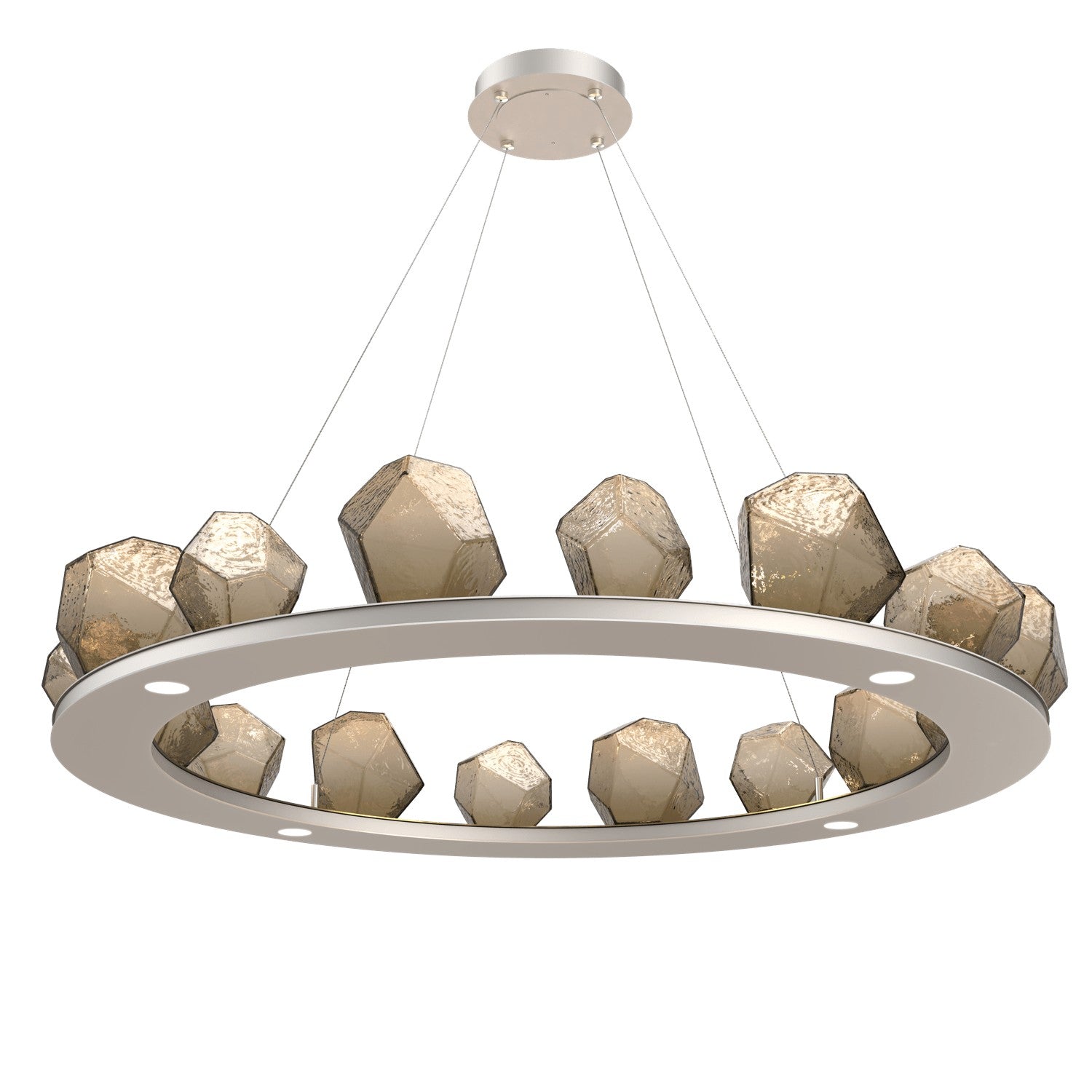 Hammerton Studio - CHB0039-0D-BS-B-CA1-L1 - LED Chandelier - Gem - Beige Silver