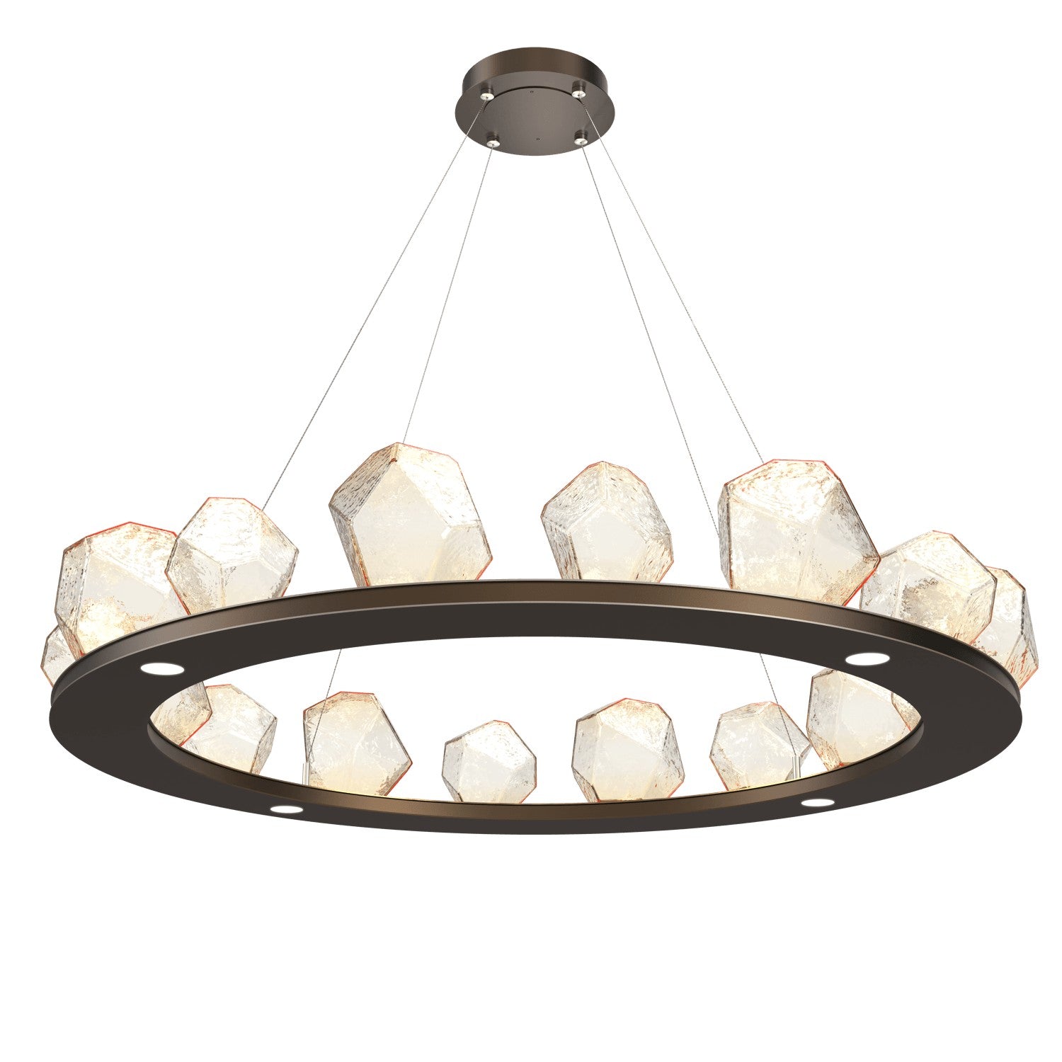 Hammerton Studio - CHB0039-0D-FB-A-CA1-L1 - LED Chandelier - Gem - Flat Bronze