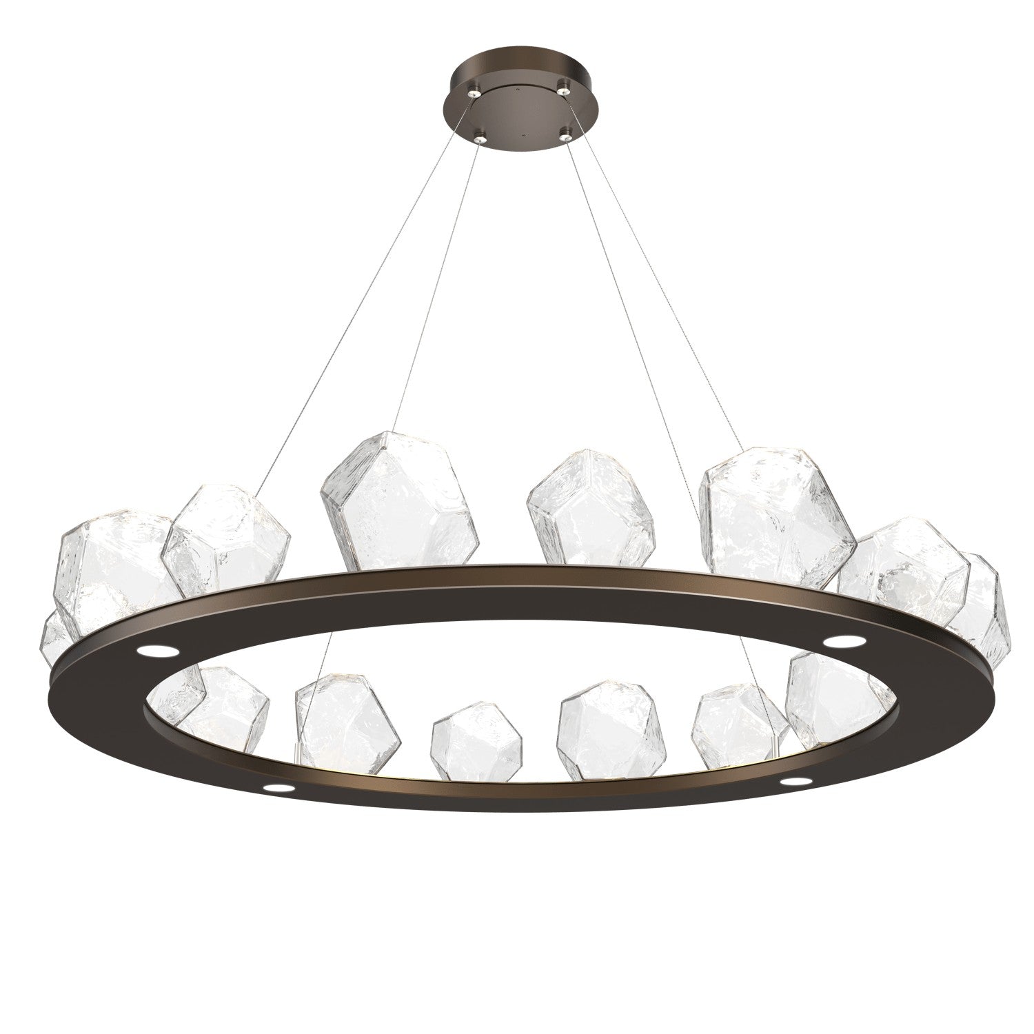 Hammerton Studio - CHB0039-0D-FB-C-CA1-L1 - LED Chandelier - Gem - Flat Bronze