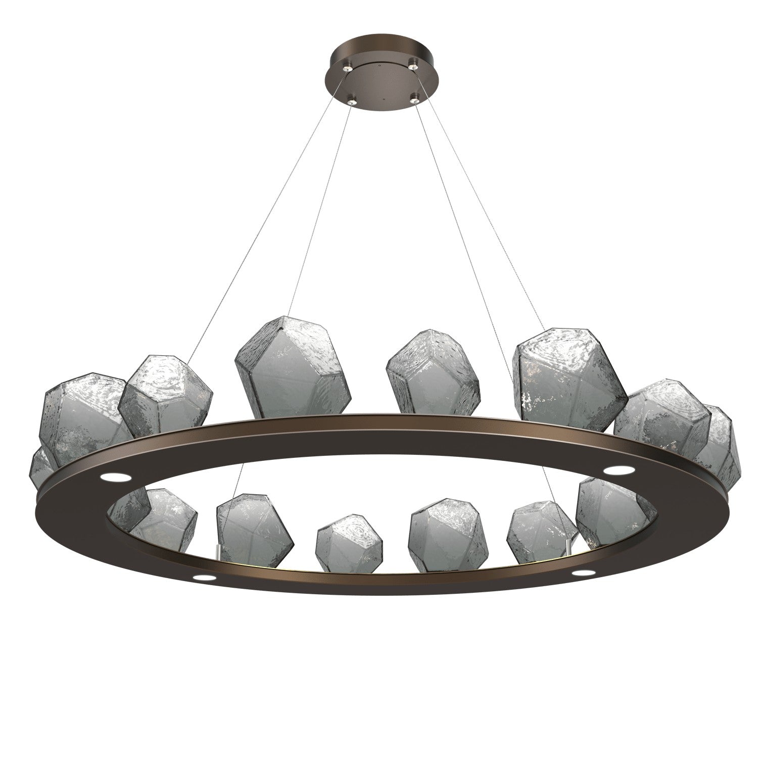 Hammerton Studio - CHB0039-0D-FB-S-CA1-L1 - LED Chandelier - Gem - Flat Bronze