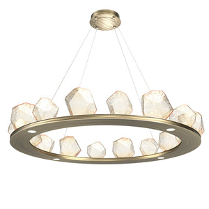 Hammerton Studio - CHB0039-0D-HB-A-CA1-L1 - LED Chandelier - Gem - Heritage Brass