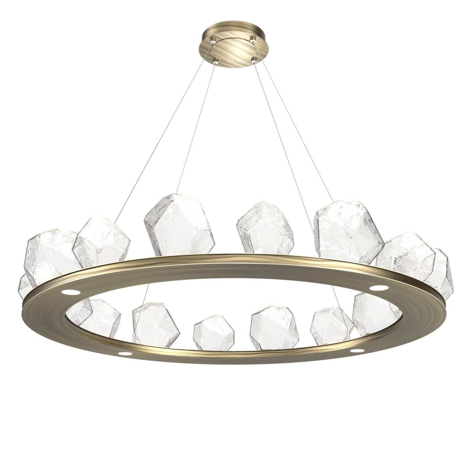 Hammerton Studio - CHB0039-0D-HB-C-CA1-L1 - LED Chandelier - Gem - Heritage Brass