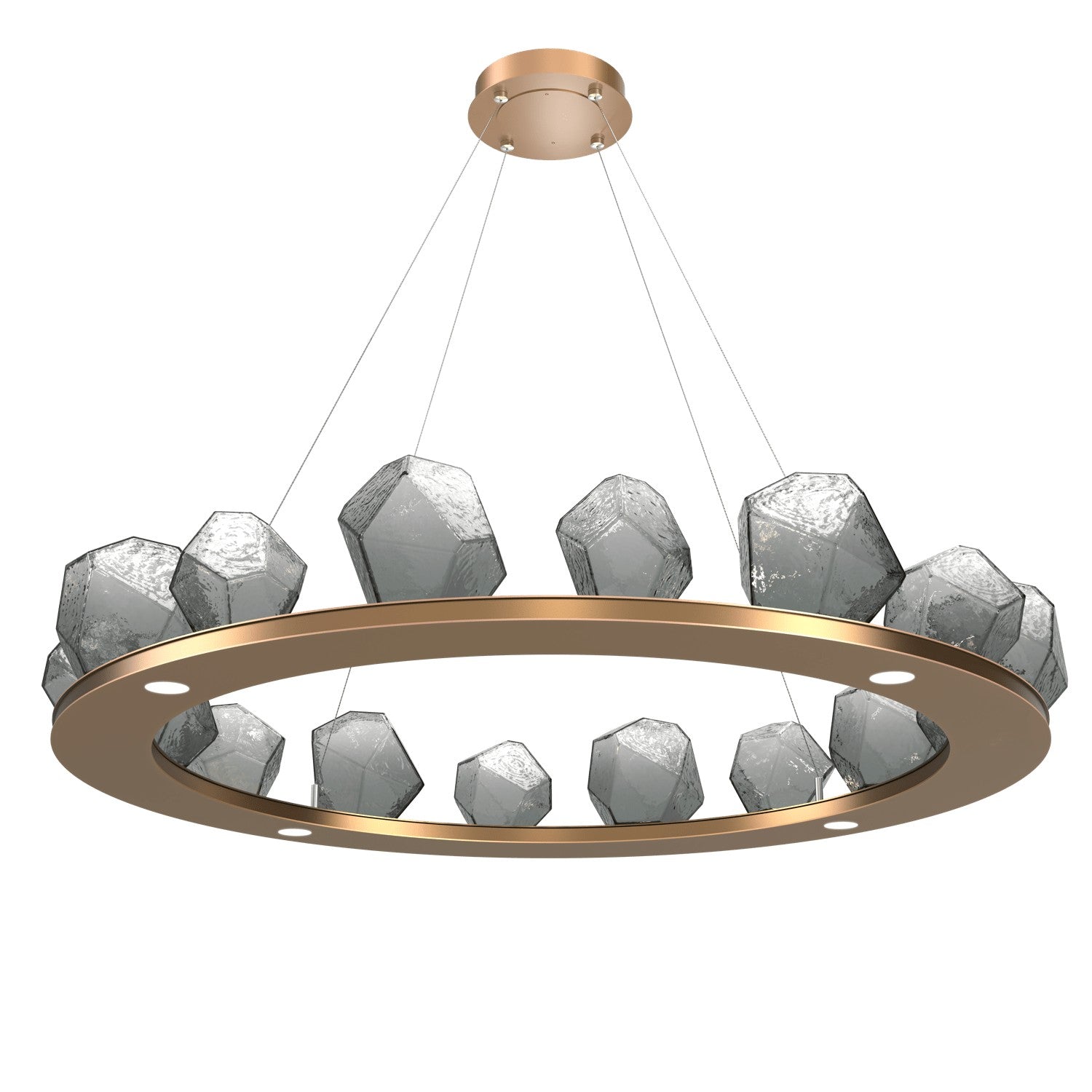 Hammerton Studio - CHB0039-0D-NB-S-CA1-L1 - LED Chandelier - Gem - Novel Brass