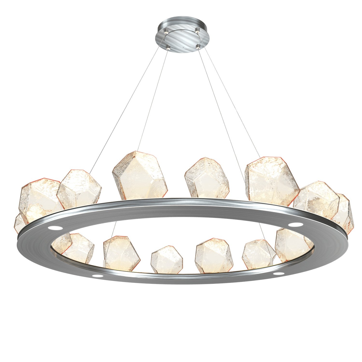 Hammerton Studio - CHB0039-0D-SN-A-CA1-L3 - LED Chandelier - Gem - Satin Nickel