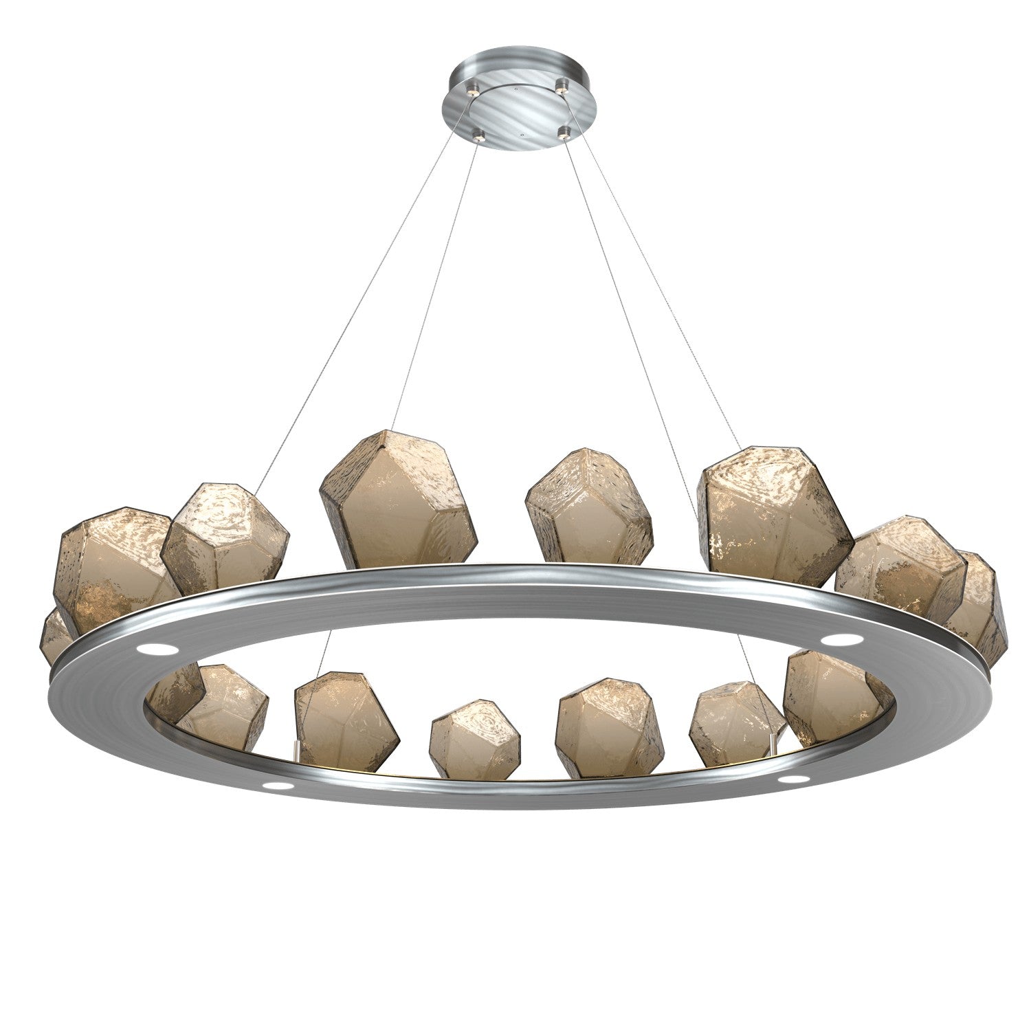 Hammerton Studio - CHB0039-0D-SN-B-CA1-L3 - LED Chandelier - Gem - Satin Nickel