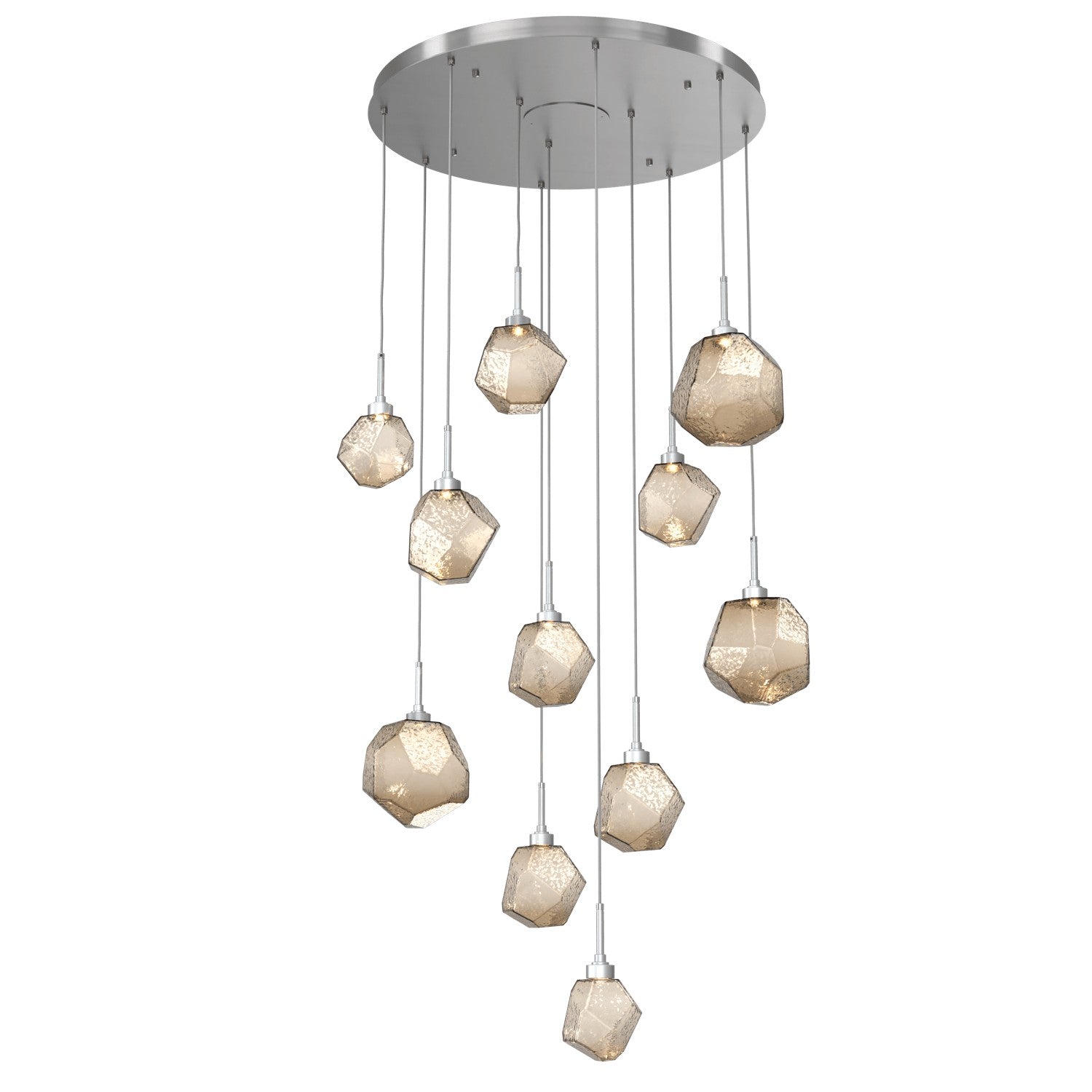 Hammerton Studio - CHB0039-11-SN-B-C01-L1 - LED Pendant - Gem - Satin Nickel