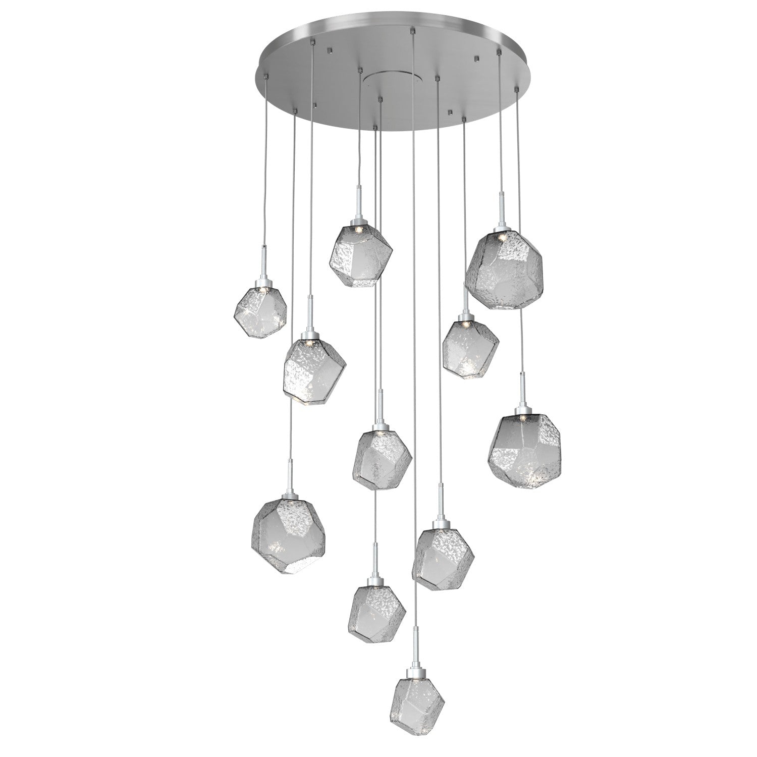 Hammerton Studio - CHB0039-11-SN-S-C01-L1 - LED Pendant - Gem - Satin Nickel