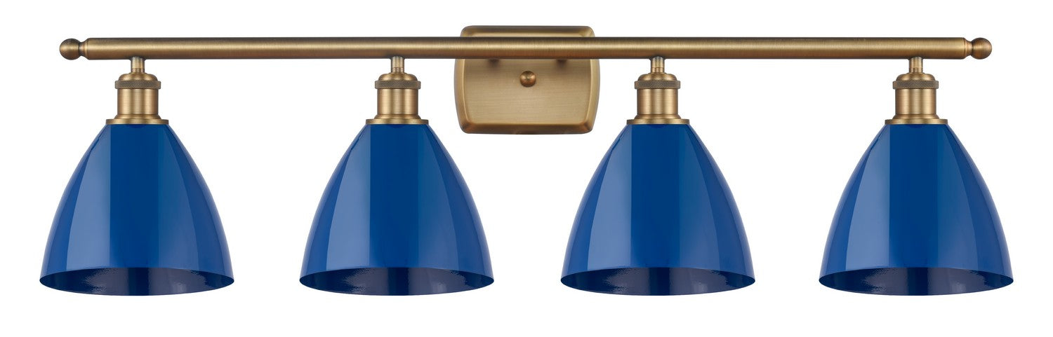 Innovations - 516-4W-BB-MBD-75-BL - Four Light Bath Vanity - Ballston - Brushed Brass