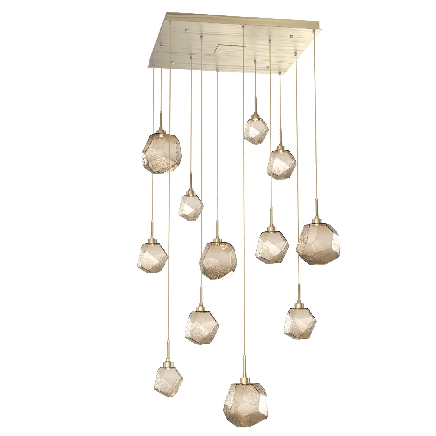 Hammerton Studio - CHB0039-12-HB-B-C01-L1 - LED Pendant - Gem - Heritage Brass