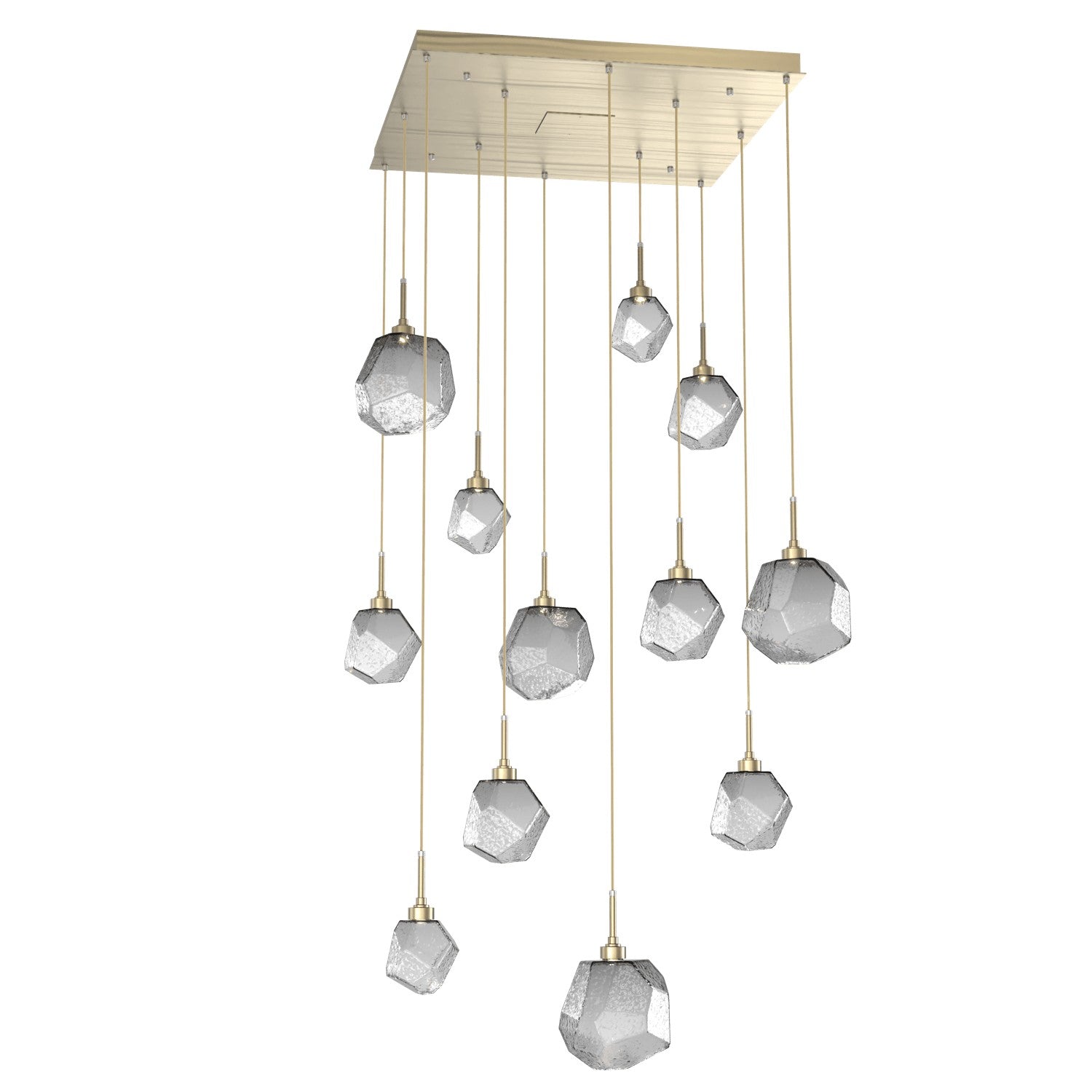 Hammerton Studio - CHB0039-12-HB-S-C01-L1 - LED Pendant - Gem - Heritage Brass