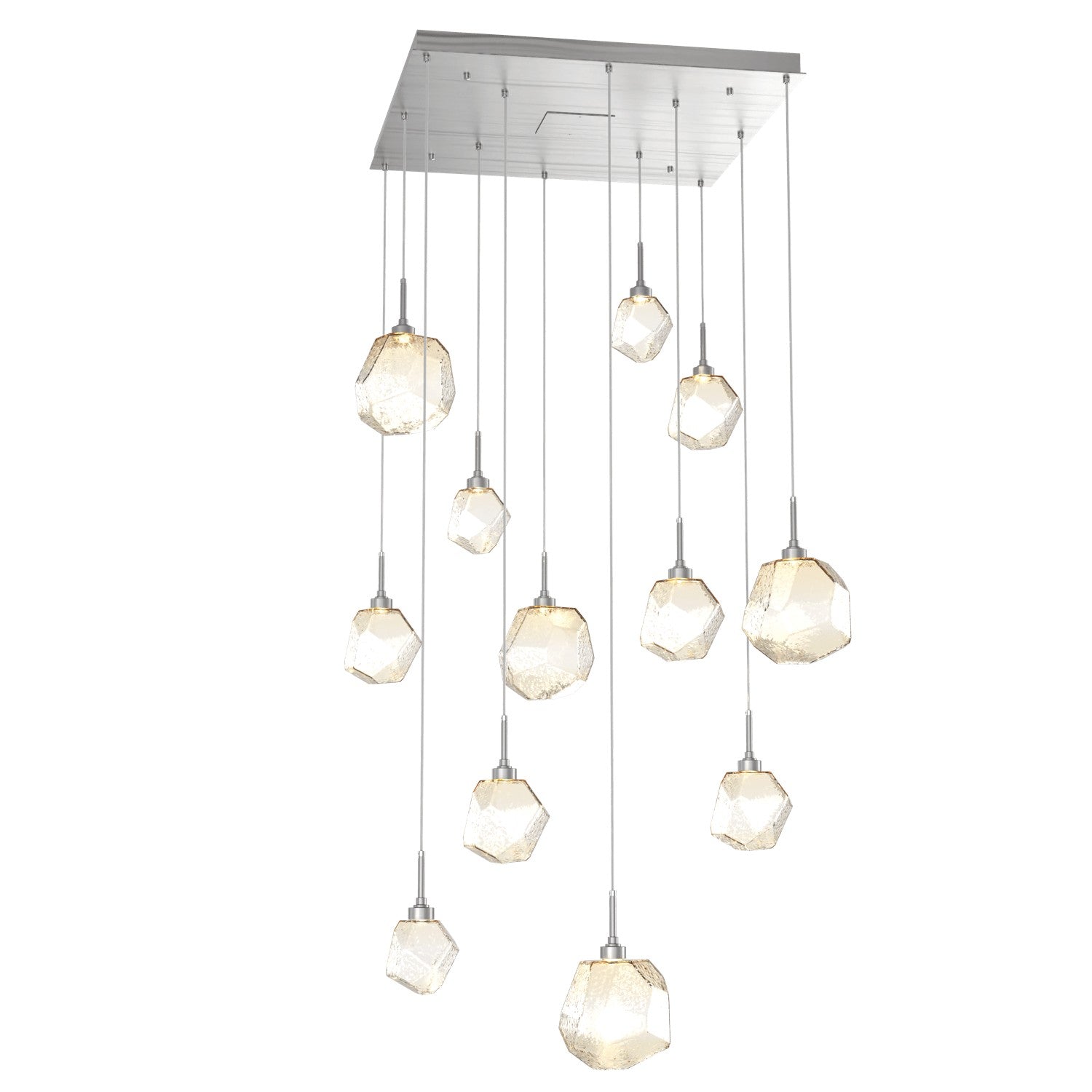 Hammerton Studio - CHB0039-12-SN-A-C01-L1 - LED Pendant - Gem - Satin Nickel