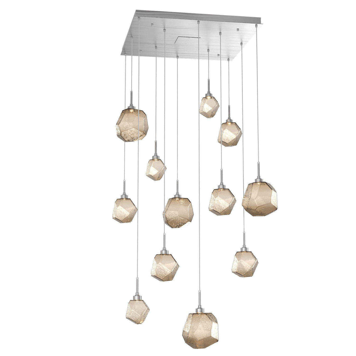 Hammerton Studio - CHB0039-12-SN-B-C01-L1 - LED Pendant - Gem - Satin Nickel