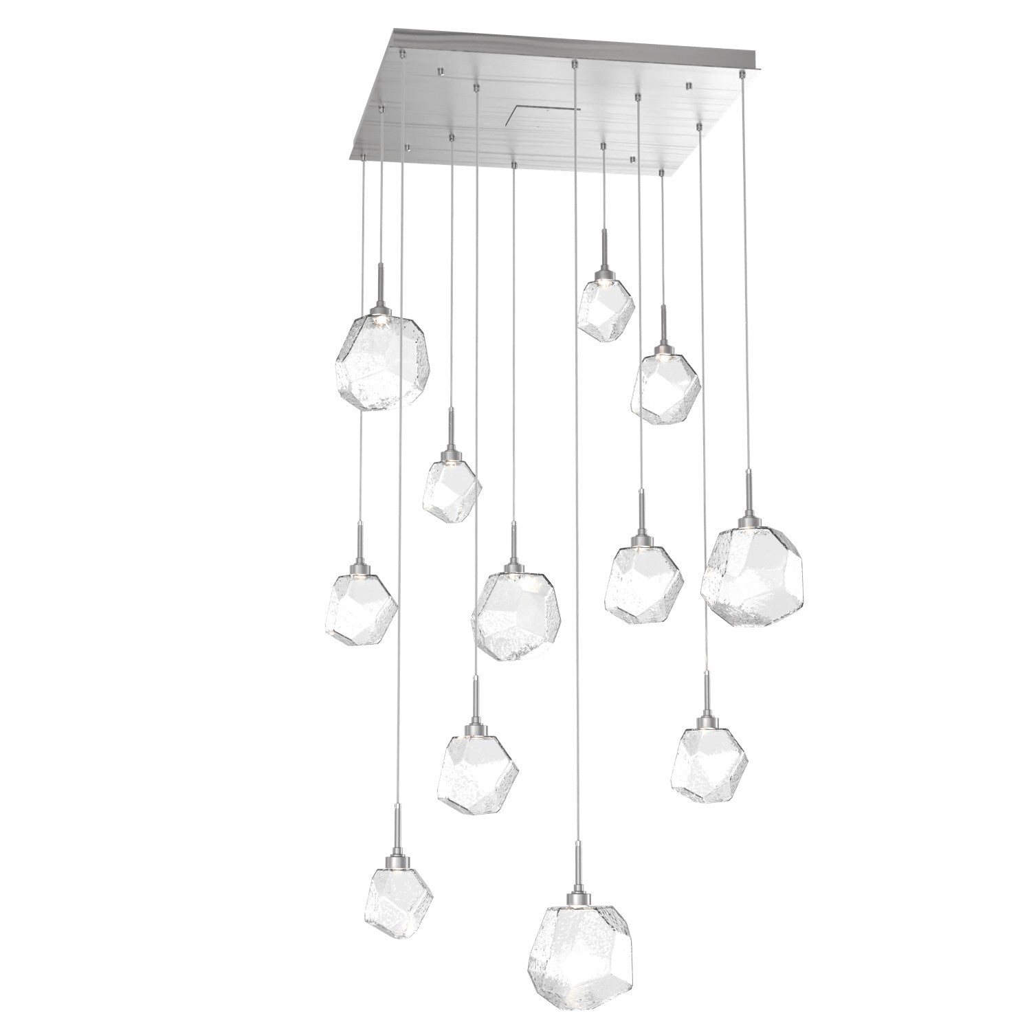 Hammerton Studio - CHB0039-12-SN-C-C01-L1 - LED Pendant - Gem - Satin Nickel