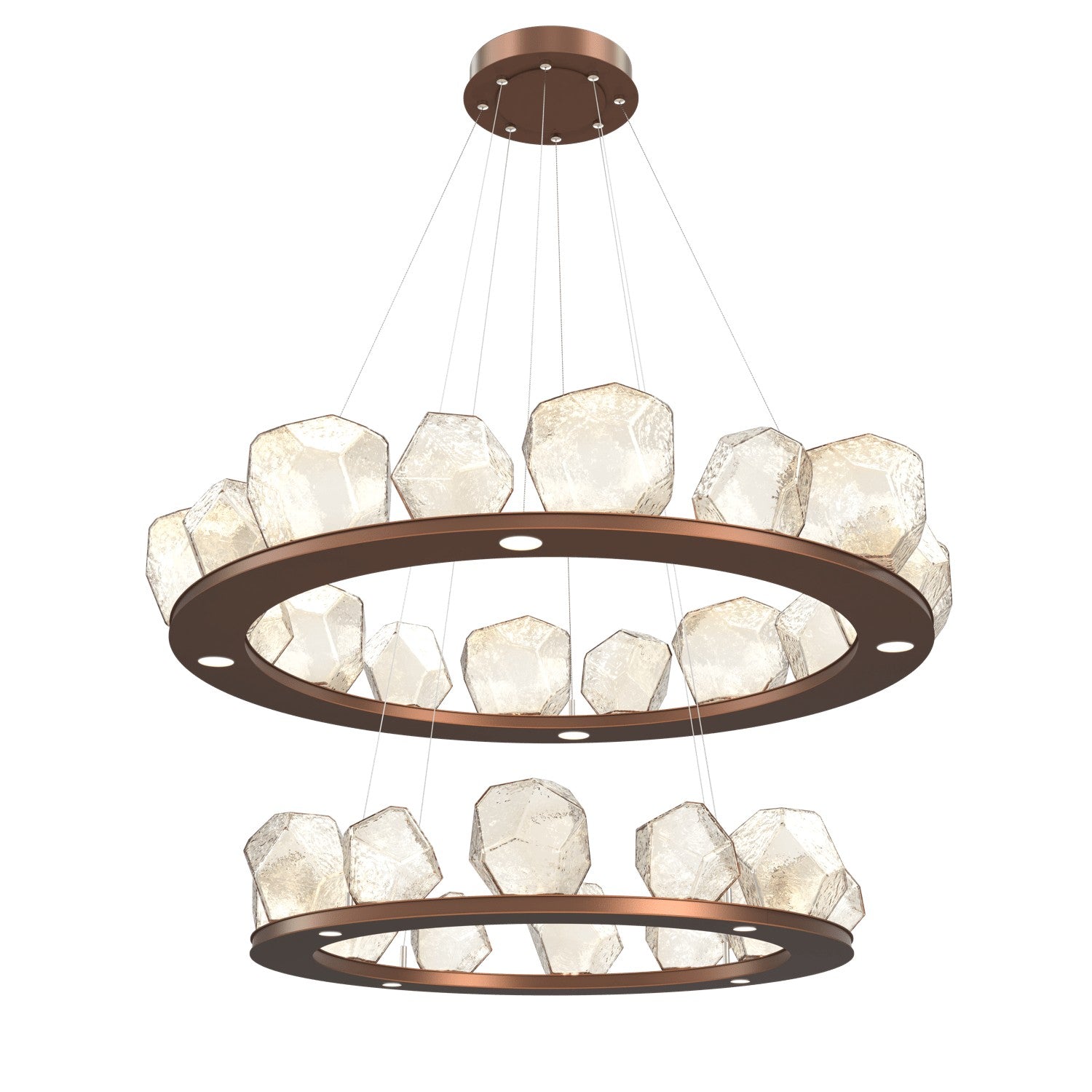 Hammerton Studio - CHB0039-2B-BB-A-CA1-L1 - LED Chandelier - Gem - Burnished Bronze