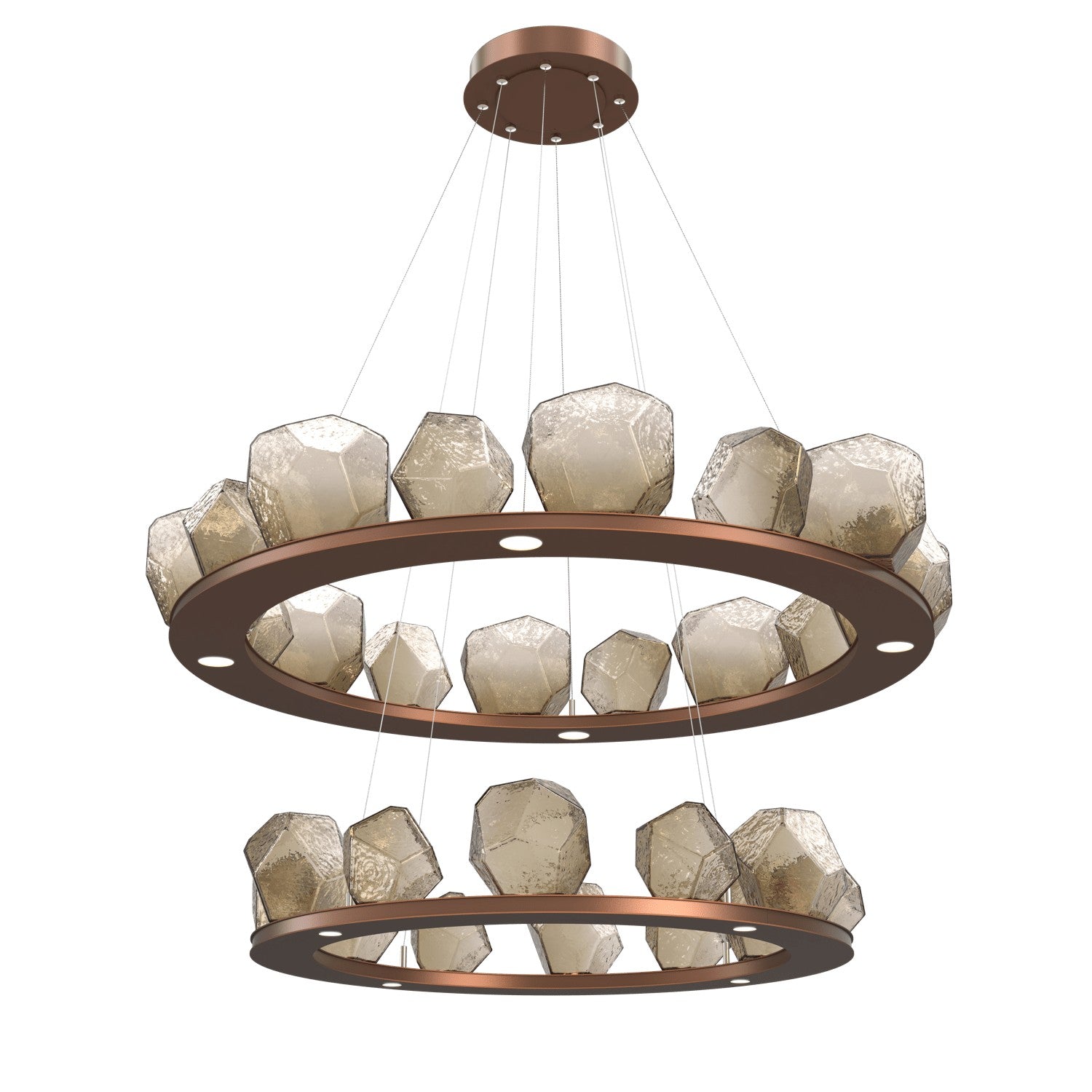 Hammerton Studio - CHB0039-2B-BB-B-CA1-L1 - LED Chandelier - Gem - Burnished Bronze