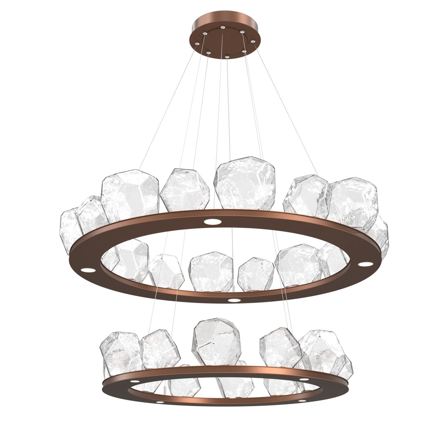 Hammerton Studio - CHB0039-2B-BB-C-CA1-L1 - LED Chandelier - Gem - Burnished Bronze