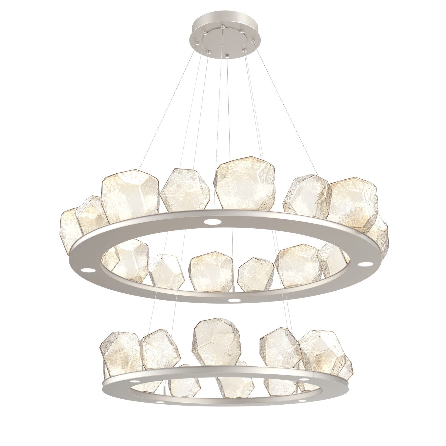 Hammerton Studio - CHB0039-2B-BS-A-CA1-L1 - LED Chandelier - Gem - Beige Silver