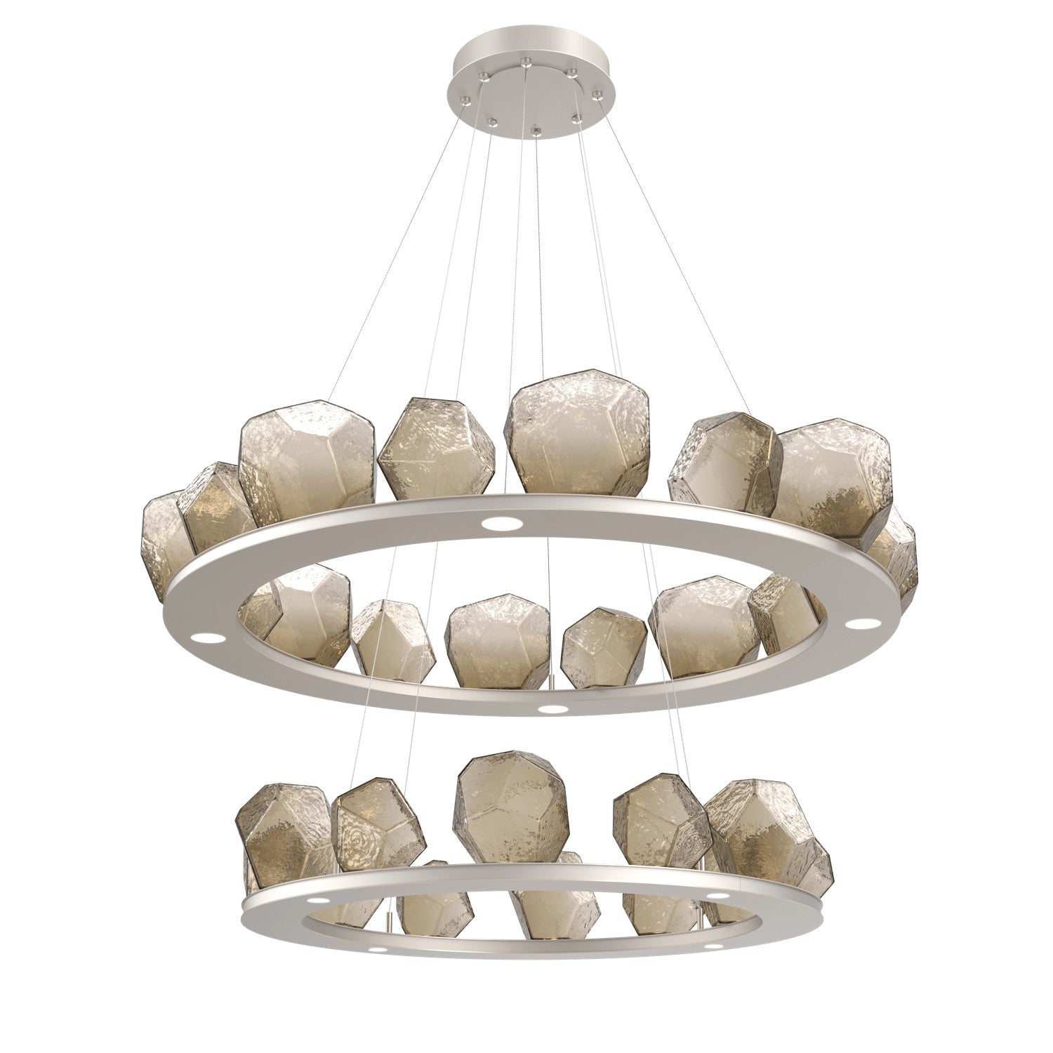 Hammerton Studio - CHB0039-2B-BS-B-CA1-L1 - LED Chandelier - Gem - Beige Silver