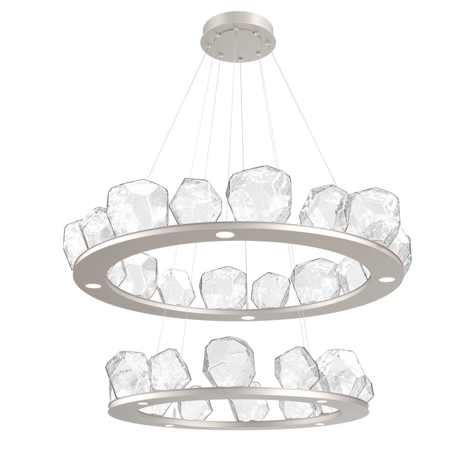 Hammerton Studio - CHB0039-2B-BS-C-CA1-L3 - LED Chandelier - Gem - Beige Silver