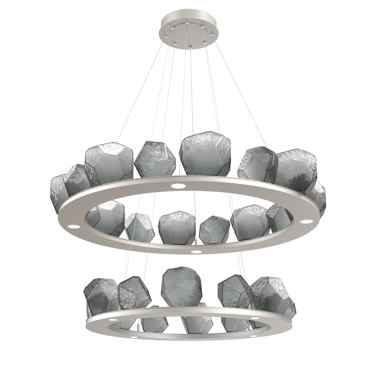 Hammerton Studio - CHB0039-2B-BS-S-CA1-L1 - LED Chandelier - Gem - Beige Silver