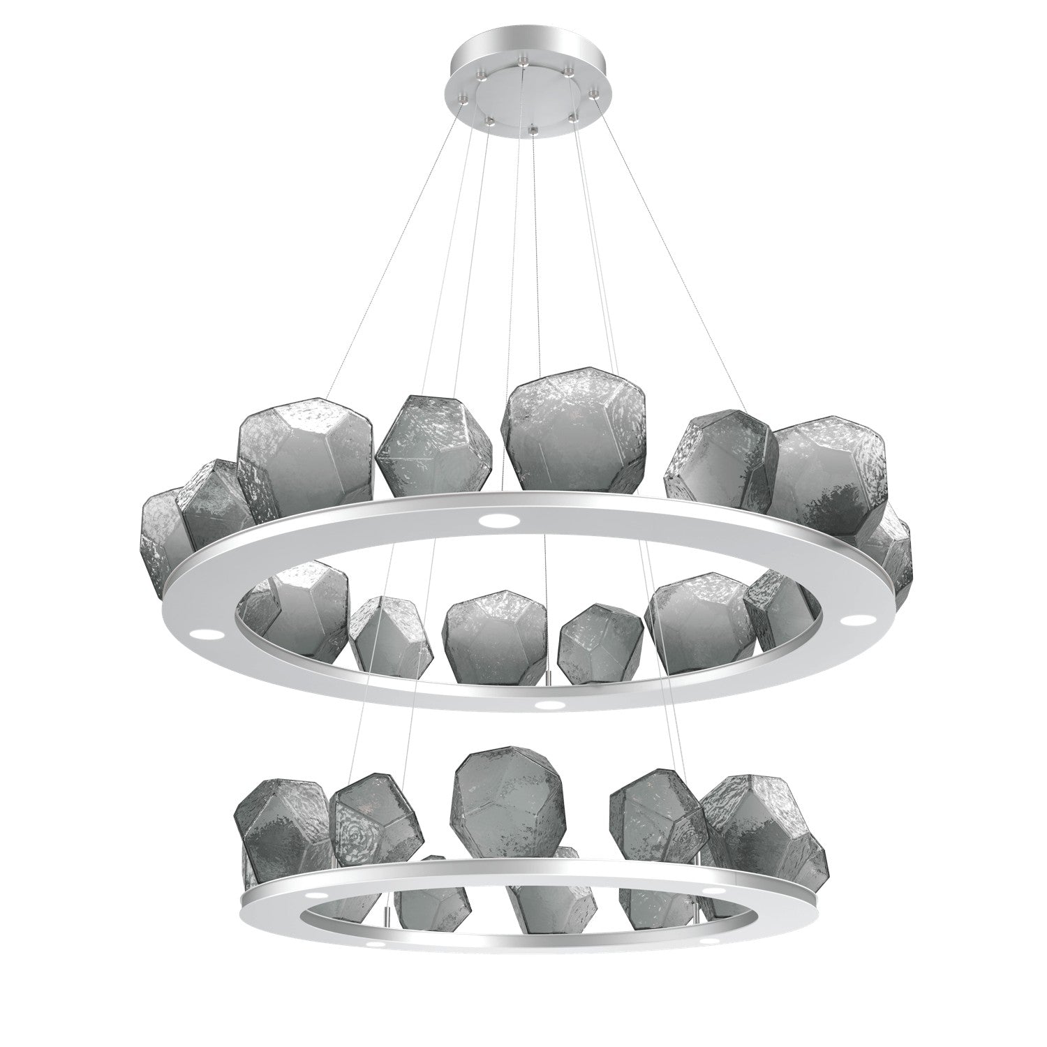 Hammerton Studio - CHB0039-2B-CS-S-CA1-L1 - LED Chandelier - Gem - Classic Silver