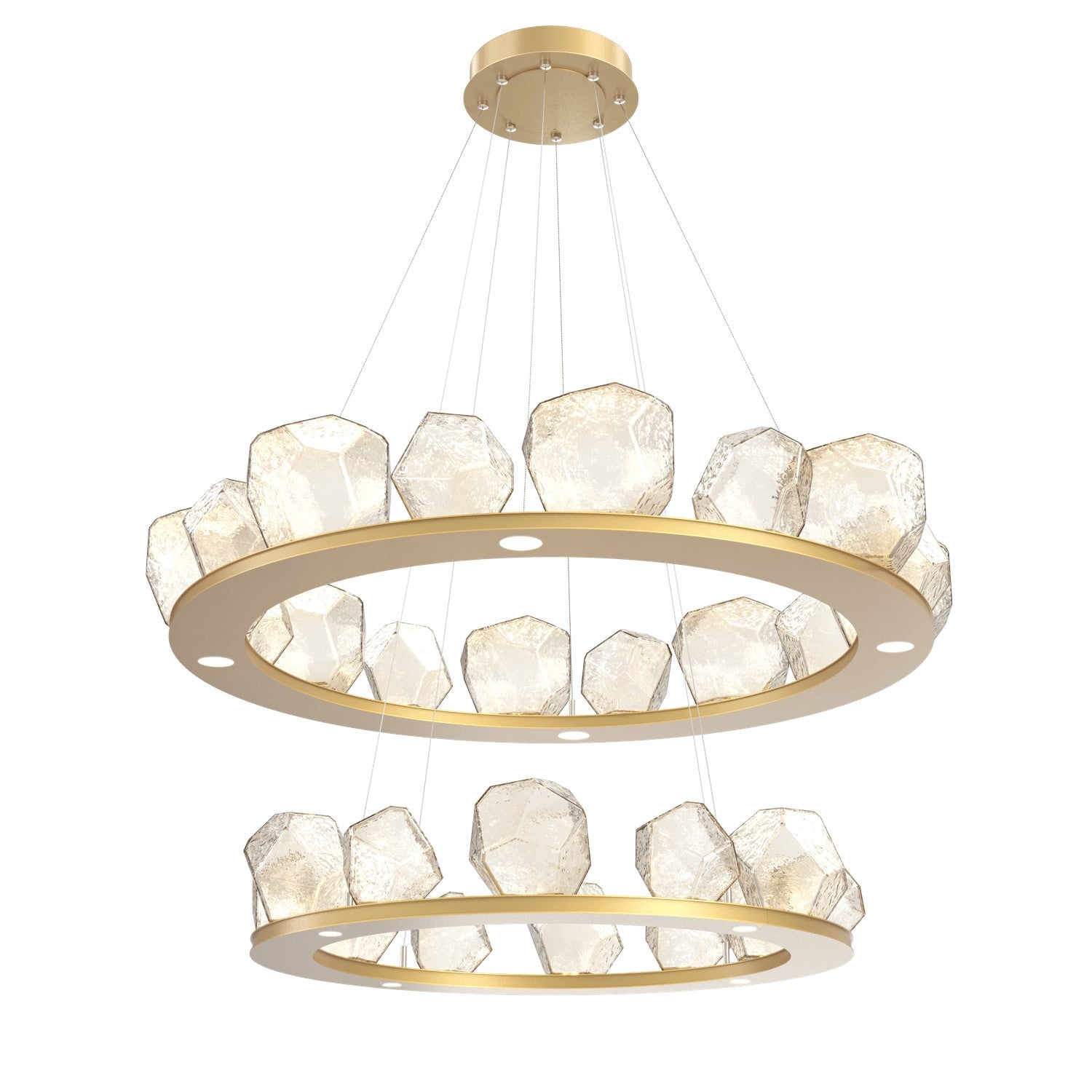 Hammerton Studio - CHB0039-2B-GB-A-CA1-L1 - LED Chandelier - Gem - Gilded Brass