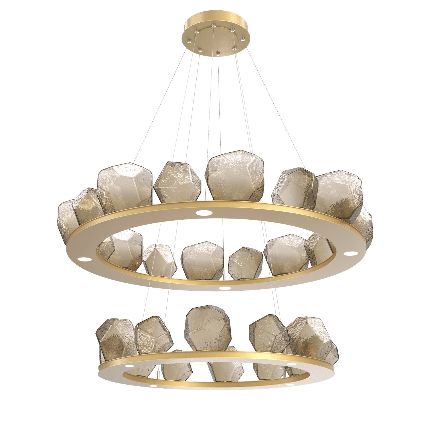 Hammerton Studio - CHB0039-2B-GB-B-CA1-L1 - LED Chandelier - Gem - Gilded Brass