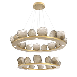 Hammerton Studio - CHB0039-2B-GB-B-CA1-L3 - LED Chandelier - Gem - Gilded Brass