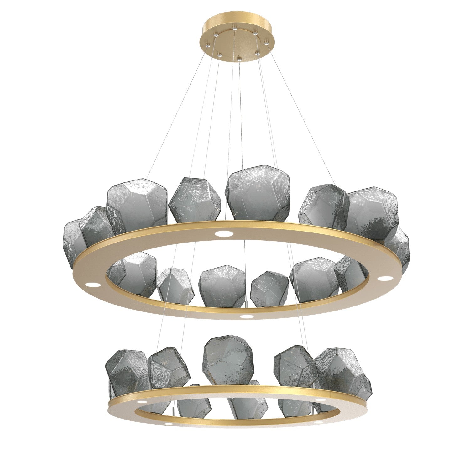 Hammerton Studio - CHB0039-2B-GB-S-CA1-L3 - LED Chandelier - Gem - Gilded Brass