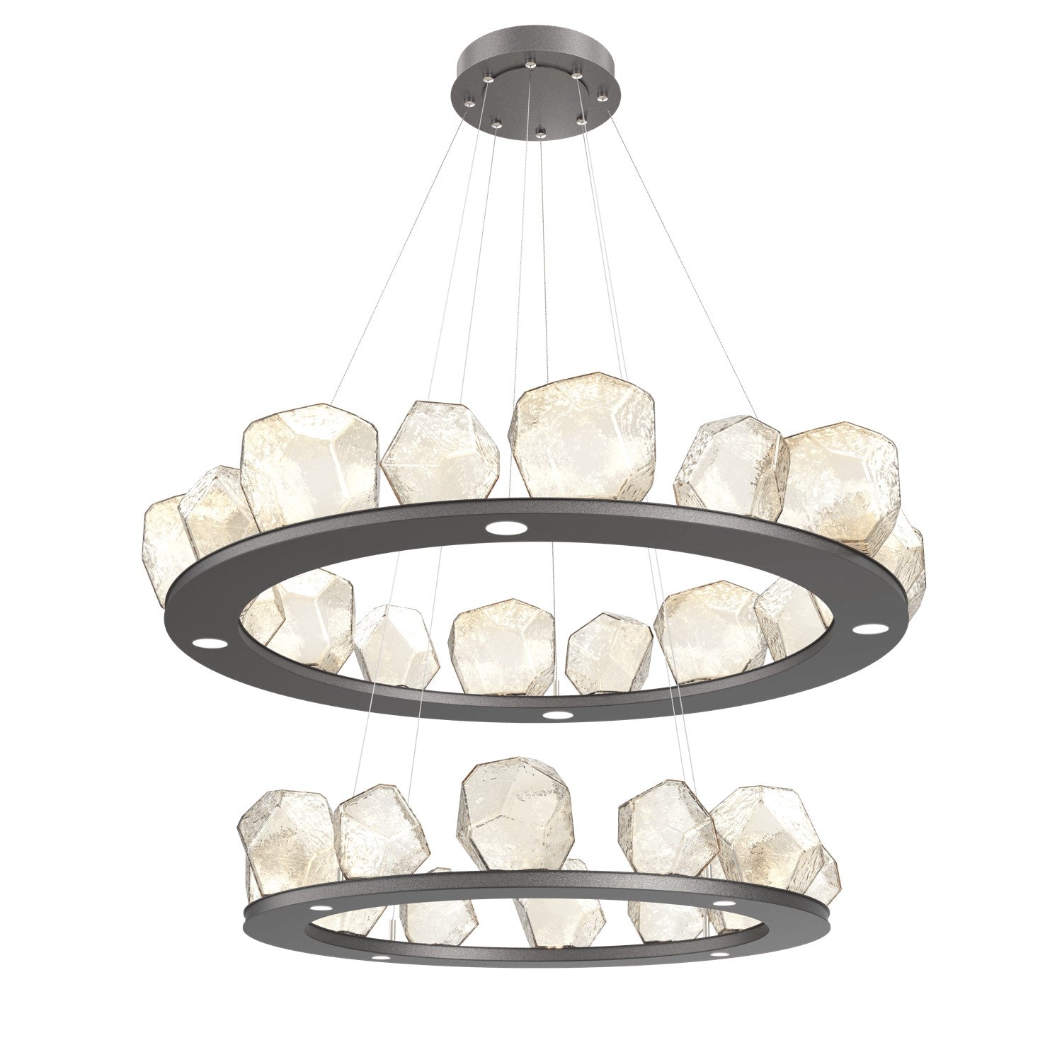 Hammerton Studio - CHB0039-2B-GP-A-CA1-L1 - LED Chandelier - Gem - Graphite