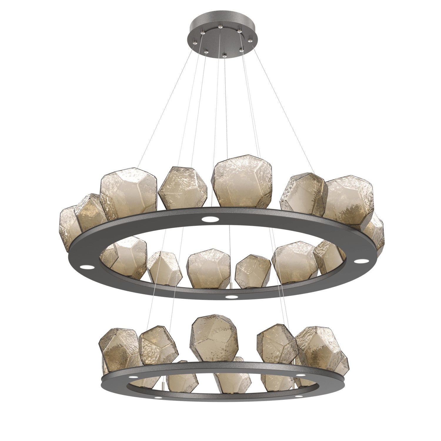 Hammerton Studio - CHB0039-2B-GP-B-CA1-L1 - LED Chandelier - Gem - Graphite