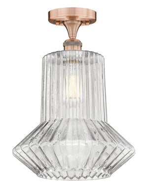 Innovations - 616-1F-AC-G212 - One Light Flush Mount - Edison - Antique Copper