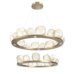 Hammerton Studio - CHB0039-2B-HB-A-CA1-L1 - LED Chandelier - Gem - Heritage Brass