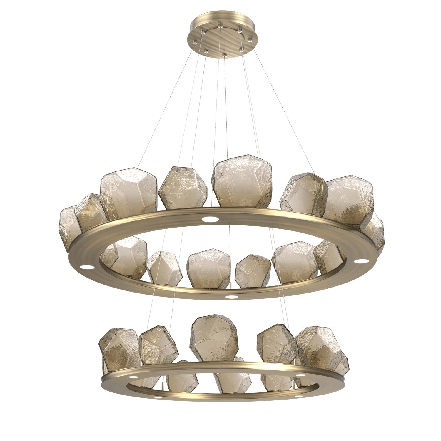 Hammerton Studio - CHB0039-2B-HB-B-CA1-L3 - LED Chandelier - Gem - Heritage Brass