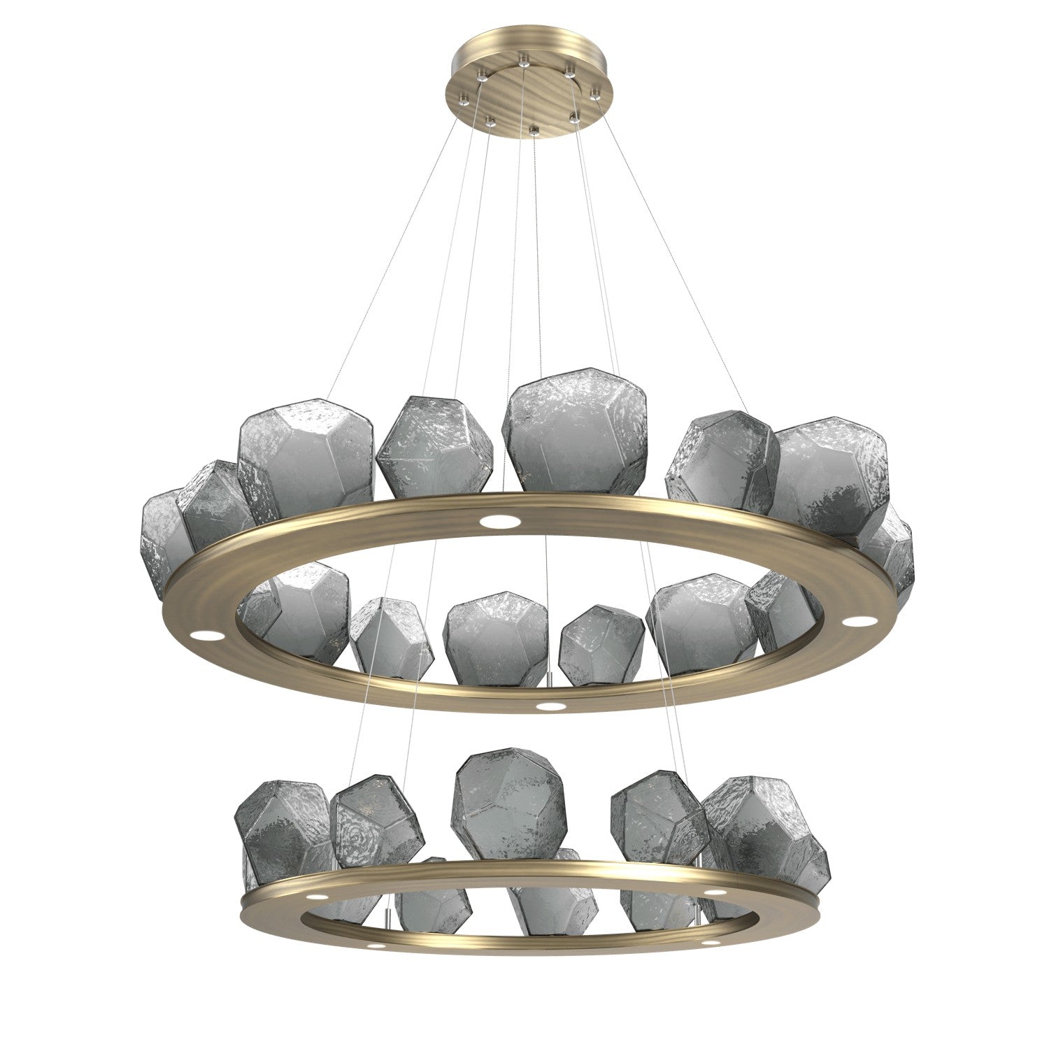 Hammerton Studio - CHB0039-2B-HB-S-CA1-L1 - LED Chandelier - Gem - Heritage Brass