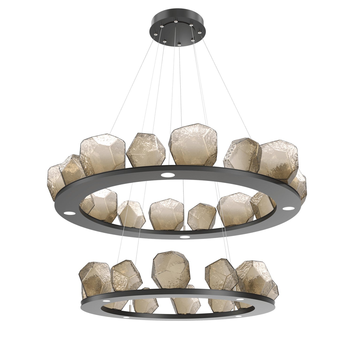 Hammerton Studio - CHB0039-2B-MB-B-CA1-L1 - LED Chandelier - Gem - Matte Black