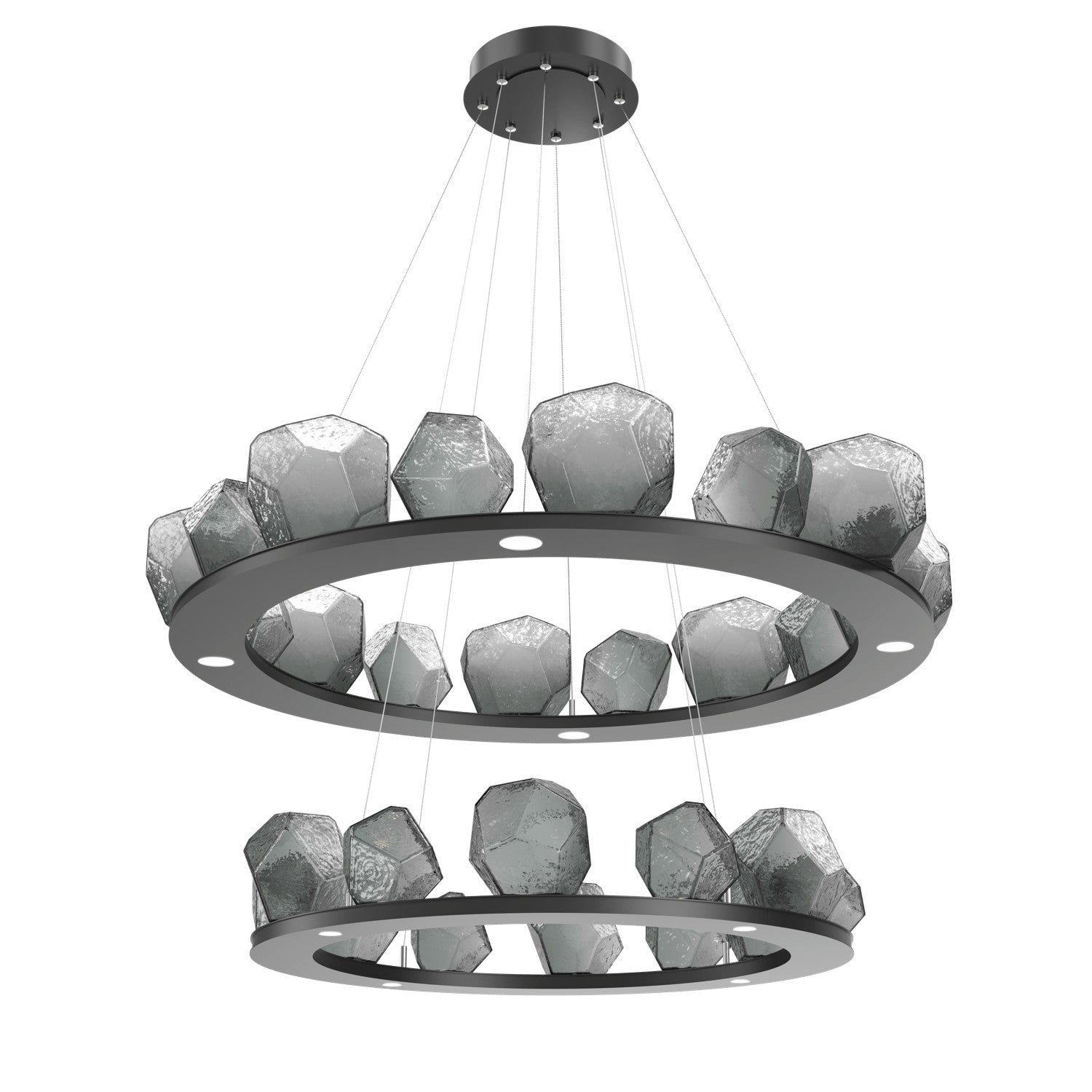 Hammerton Studio - CHB0039-2B-MB-S-CA1-L3 - LED Chandelier - Gem - Matte Black