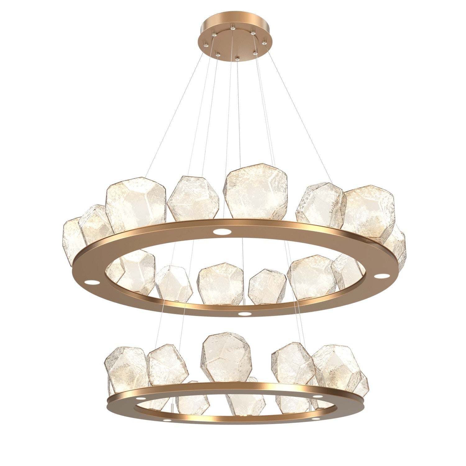 Hammerton Studio - CHB0039-2B-NB-A-CA1-L1 - LED Chandelier - Gem - Novel Brass