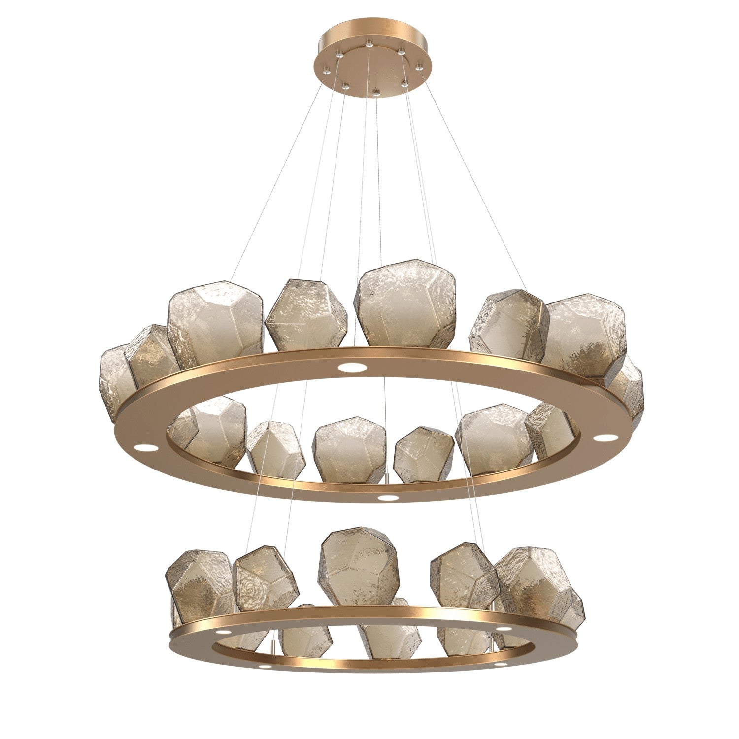 Hammerton Studio - CHB0039-2B-NB-B-CA1-L3 - LED Chandelier - Gem - Novel Brass