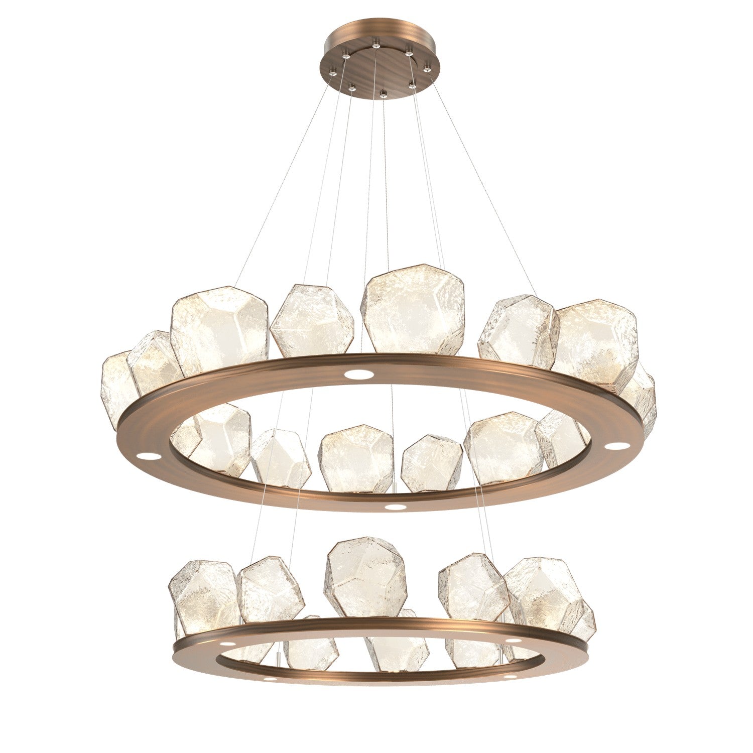 Hammerton Studio - CHB0039-2B-RB-A-CA1-L3 - LED Chandelier - Gem - Oil Rubbed Bronze