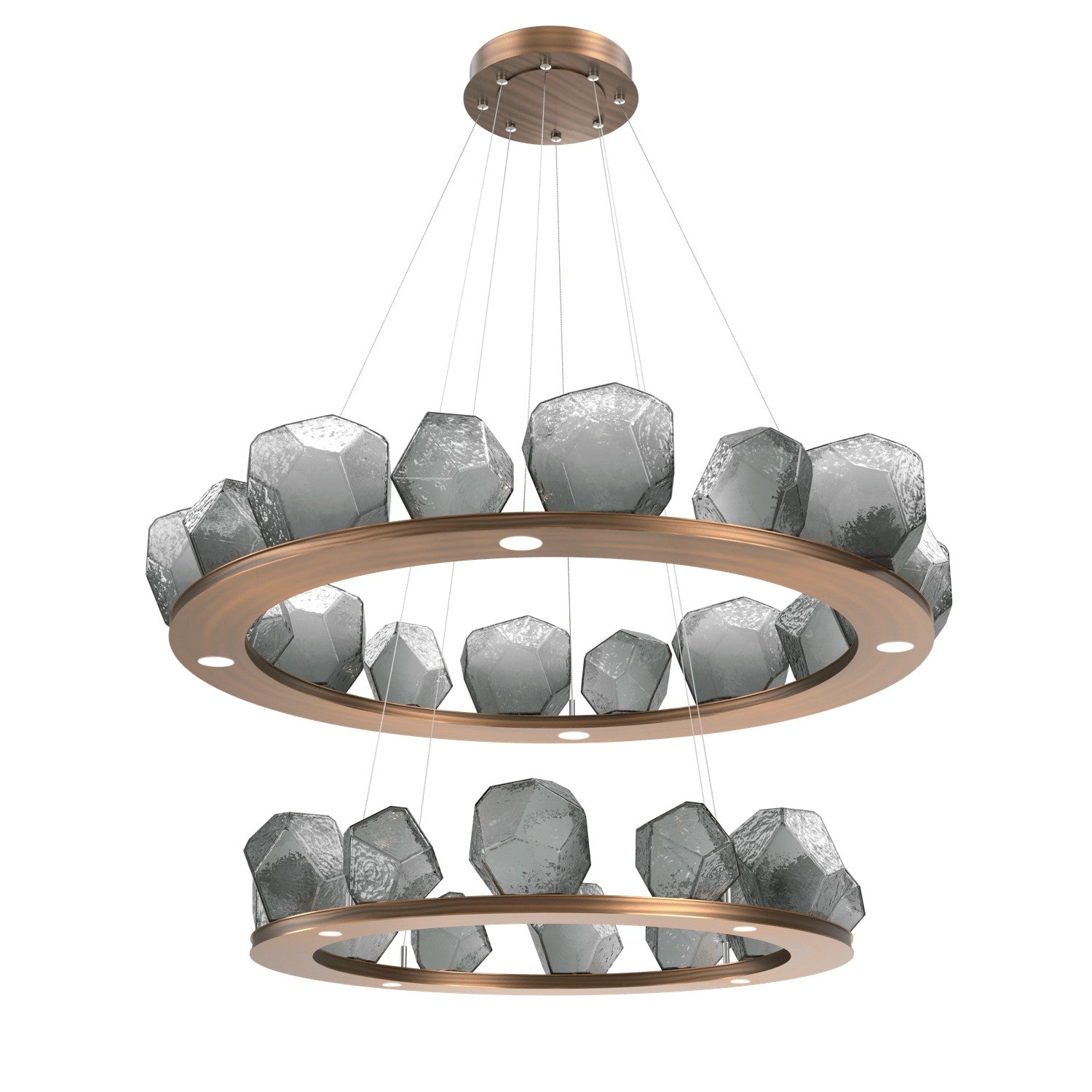 Hammerton Studio - CHB0039-2B-RB-S-CA1-L1 - LED Chandelier - Gem - Oil Rubbed Bronze